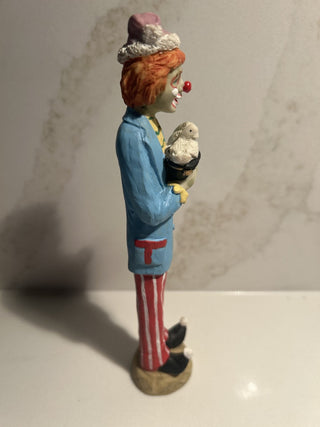 Tall Vintage Clown Collectible Knick Knack Figure