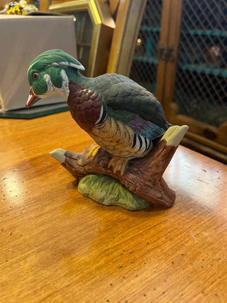 Vintage Hand Painted Lefton Wood Duck (Made in Japan) RSV