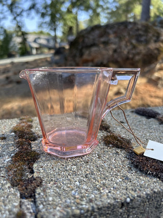 12F UV Reactive Pink Glass - Heisey Creamer Pitcher MTS|80947