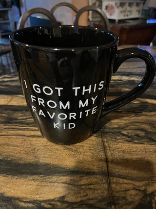 "I Got This From My Favorite Kid" Huge Coffee Cup, Holds 7 Cups  RSV|125083