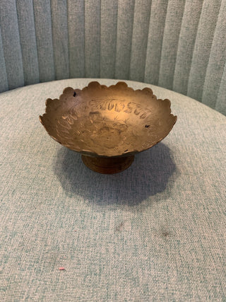 Brass Pedestal Bowl - RSV
