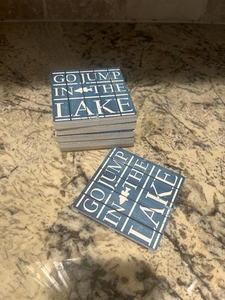 Go Jump in the Lake Coasters RCD