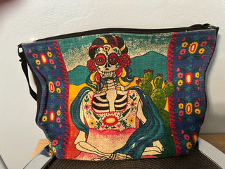 Handbag Day of Dead Zipper Tote  MTS|83806