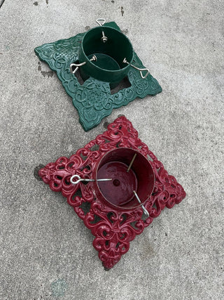 Vintage Green Cast Iron Christmas Tree Stand RCD|134241