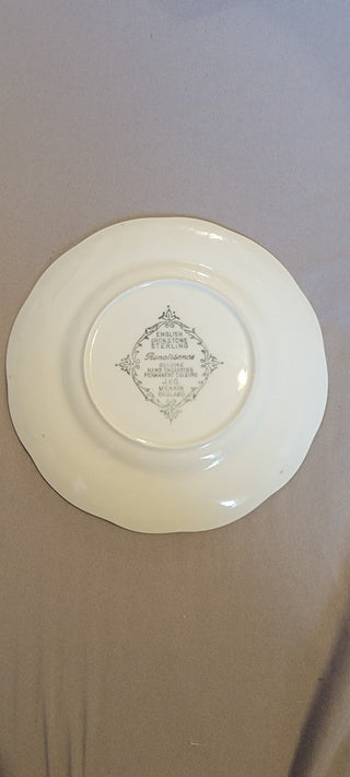 JMD- Meakin English Ironstone "Renaissance" Green Small Plate 6.5" Round- RSV