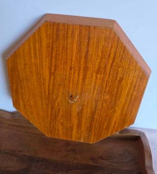 Vtg MCM Wooden Octagon Cheeseboard