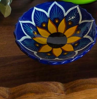 Mexican Blue Sunflower Bowl