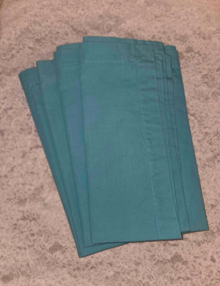Williams Sonoma Teal Italian Linen Napkins/set of 4