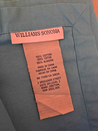 Williams Sonoma Teal Italian Linen Napkins/set of 4