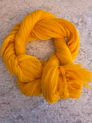 Mustard Yellow Cheesecloth Table Runner
