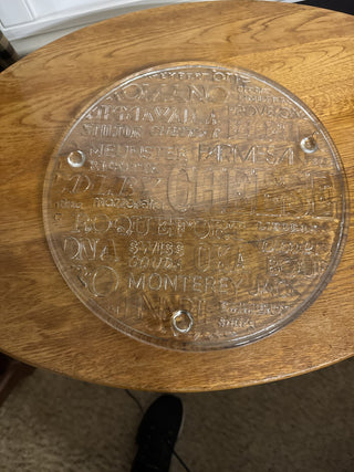 Vintage Clear Glass Cheese Platter - RCD|135505