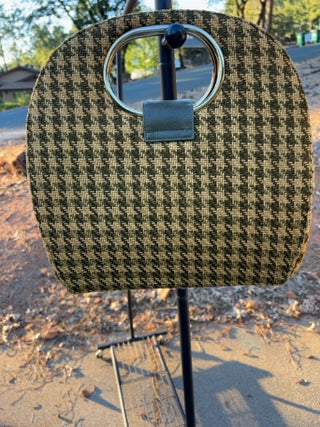Vintage houndstooth purse