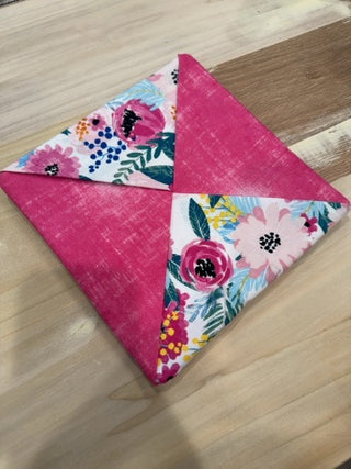Hot Pad 8x8  - Pink Flowers