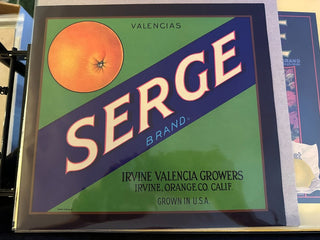 Serge Authentic Citrus Farm Crate Label EC092 MTS