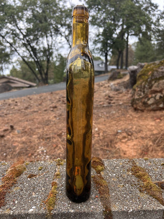 #89 Vintage Amber Bottle Made in Spain GCC MTS|112331