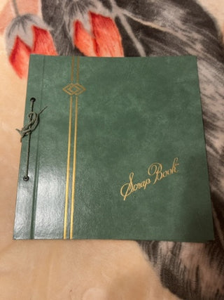 JP NEW Green Vintage Art Deco Scrapbook