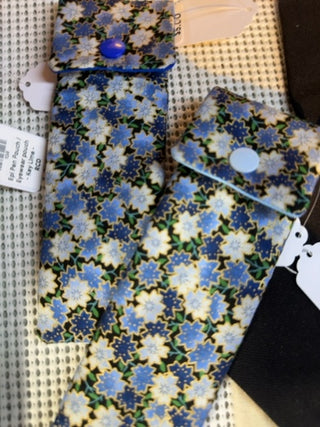 Epi Pen Pouch / Eyewear pouch - Blue Floral - RCD