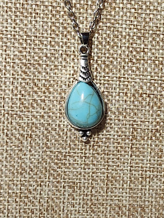 Fashion jewelry turquoise necklace and earrings RCD|143809