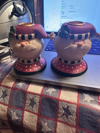 Santa Clause candle holders set #62 VV MTS|128270