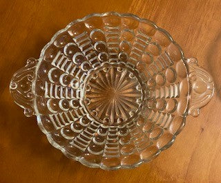 Vntg Indiana Glass Mayflower Candy Dish