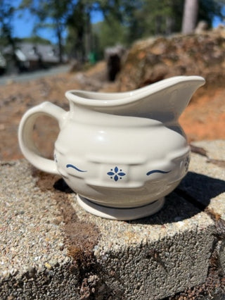Longaberger Woven Traditions Creamer Classic Blue
