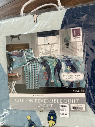 Sealife Reversible Quilt Set (Twin) RCD