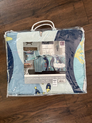 Sealife Reversible Quilt Set (Twin) RCD