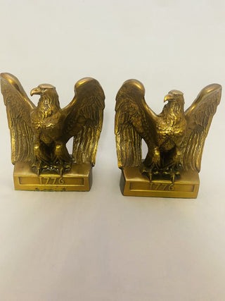 American federal Eagle Brass 1776 Bookends pair