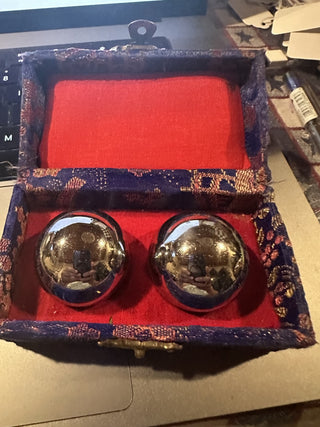 Vintage Chinese Baoding Stress Relief Meditation Balls with Chimes #62 VV MTS|98969