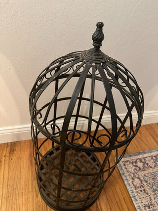 Bird Cage Iron 28" Tall Décor* MTS