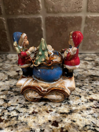 Christmas Train Car with Children and Toys Figurine  MTS|124783