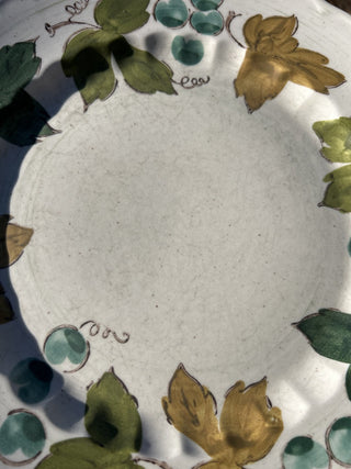#91 Set of 4 Metlox Vintage Vernon Ware Vineyard 10.5" Dinner Plates Made in USA RSV