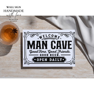 WD WALL SIGN - WELCOME MAN CAVE|80724