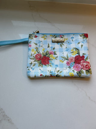The Pioneer Woman Sweet Rose Cosmetic Bag/Makeup Tote/Wristlet/Travel Wallet-RSV