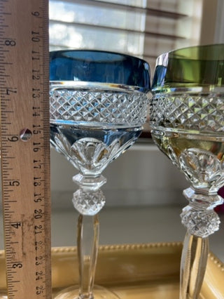 vintage Riekes-Crisa Williamsburg set of 4 wine glasse