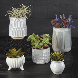ROUND POT - WHITE.  RSV|64725