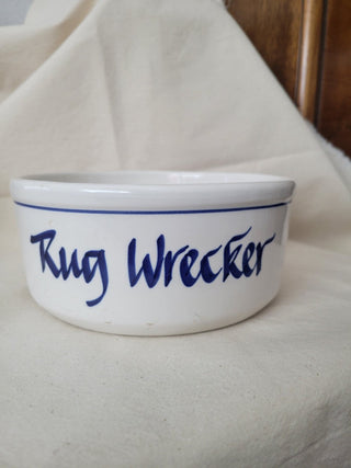 Rug Wrecker Pet Food Dish 7-1/4" Round, Clay Design RCD
