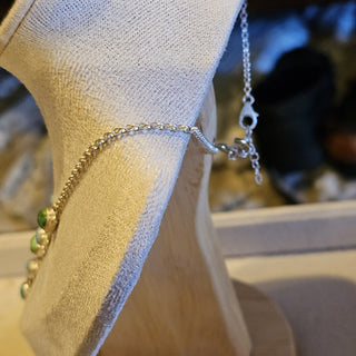 .925 14 stone turquoise lariat 18 in  necklace|90134