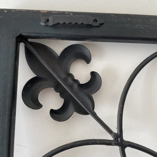 Square Metal Wall Hanging Fleur De Lis design RSV