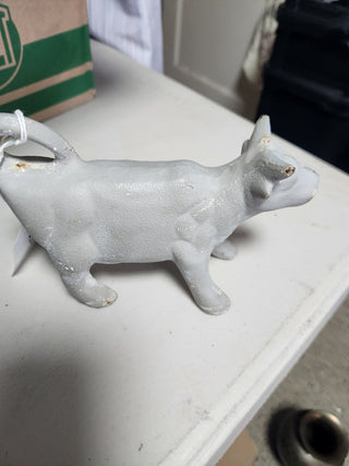Vintage Doorstop Cast Iron Bull Cow  MTS