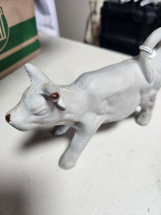 Vintage Doorstop Cast Iron Bull Cow  MTS