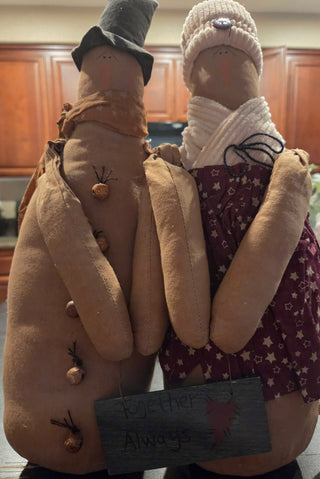 Vintage country cloth couple