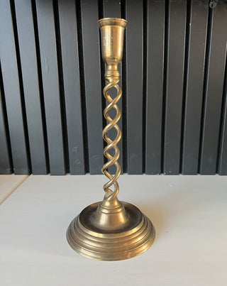 Brass barley twist candlestick RSV|136882
