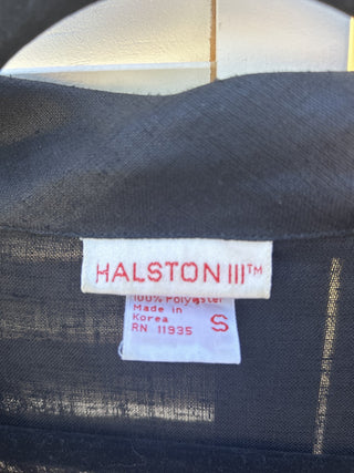 12F Halston III Tie Front Blouse Size S RSV|79618
