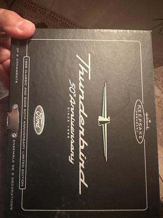 Hallmark Thunderbird 50th Anniversary 1955 Ford Car Ornament #47 VV MTS|131852