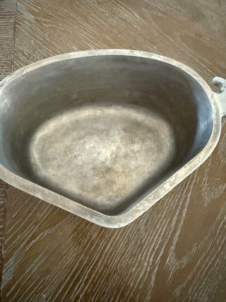 Guardian Service Hammered Aluminum heart shaped Roaster Dutch Oven Glass Lid Vtg  RCD