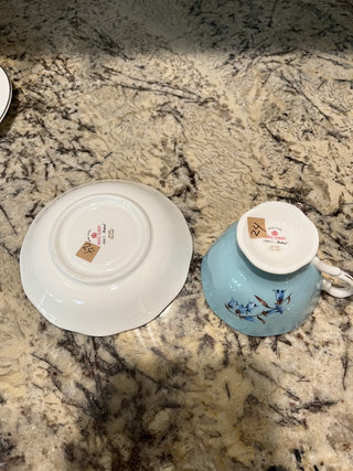 (24) Royal Albert 1950’s Festival Blue Floral Tea Cup & Saucer RCD|72253