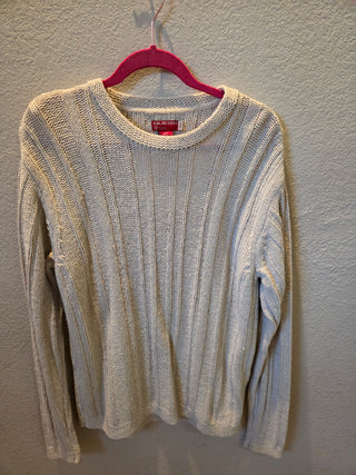 Vintage GUESS Cable Knit Sweater (Size Large)