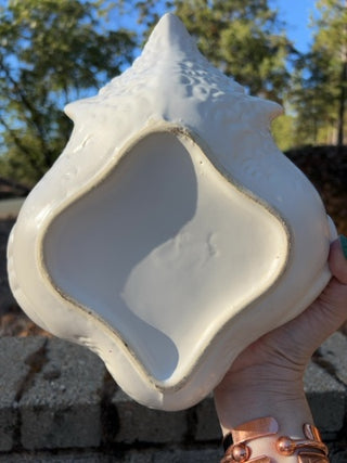 vintage Hull Pottery matte white swan or duck planter (Model #23) from the 1950s
