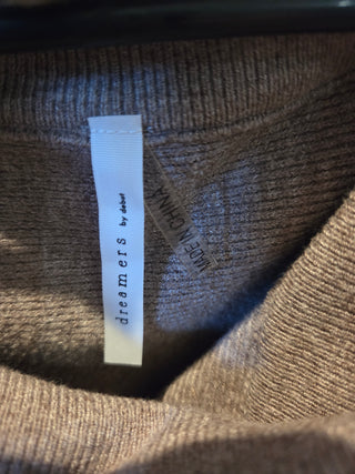 Beige Off Shoulder Sweater (Size Medium)
